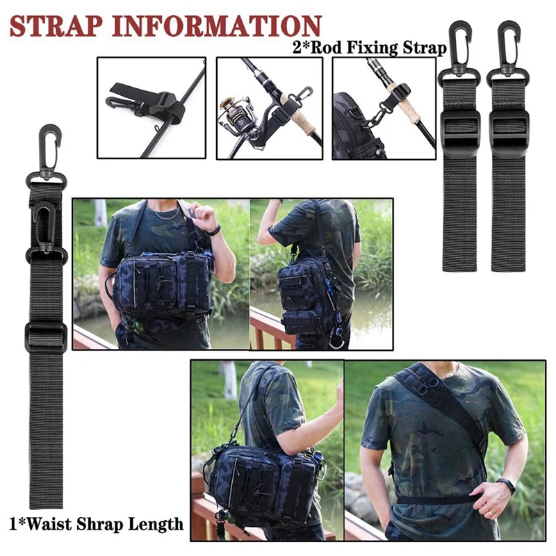 

Fishing Tackle Backpack Storage Bag, Outdoor Shoulder Backpack, Water-Resistant Fishing Gear Bags