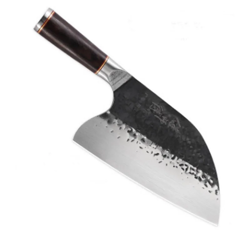 Нож для мясника из углеродистой стали LiangDa кованый китайский нож ручной работы с