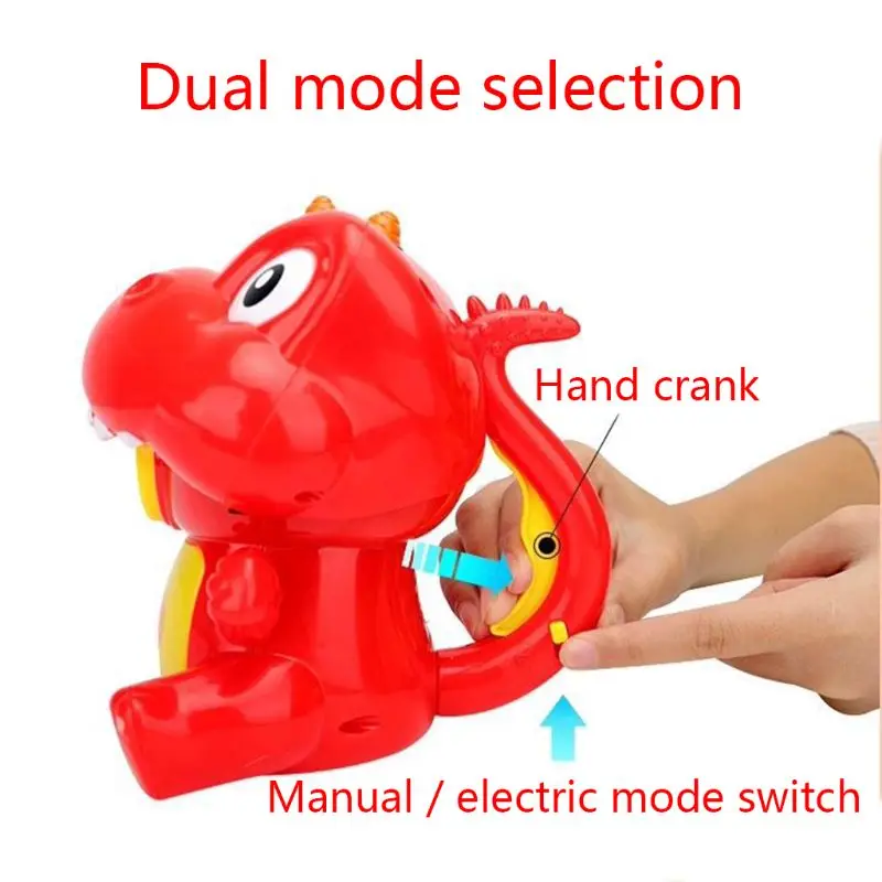 

Cute Dinosaur Squirrel Automatic Bubble Machine Soap Blower Blowing Music Light A2UB