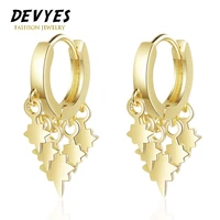 ins new fashion hanging lightning sequin tassel hoop earrings for women simple pendant earrings charming ear jewelry
