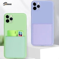 silicone phone case for iphone se 2 se 2020 se2 x xr xs 7 8 6 6s plus wallet funda for iphone 11 pro max coque with card holder
