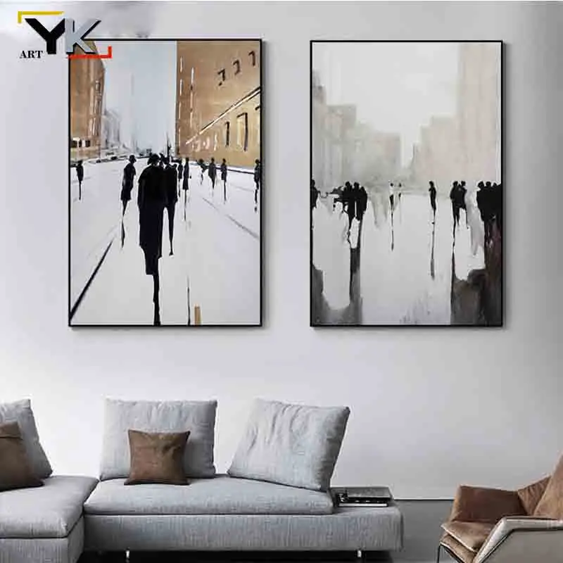 

Abstract British Canvas Painting Nordic Black White Ins Posters and prints Cuadros wall art Pictures For Living Room home Decor