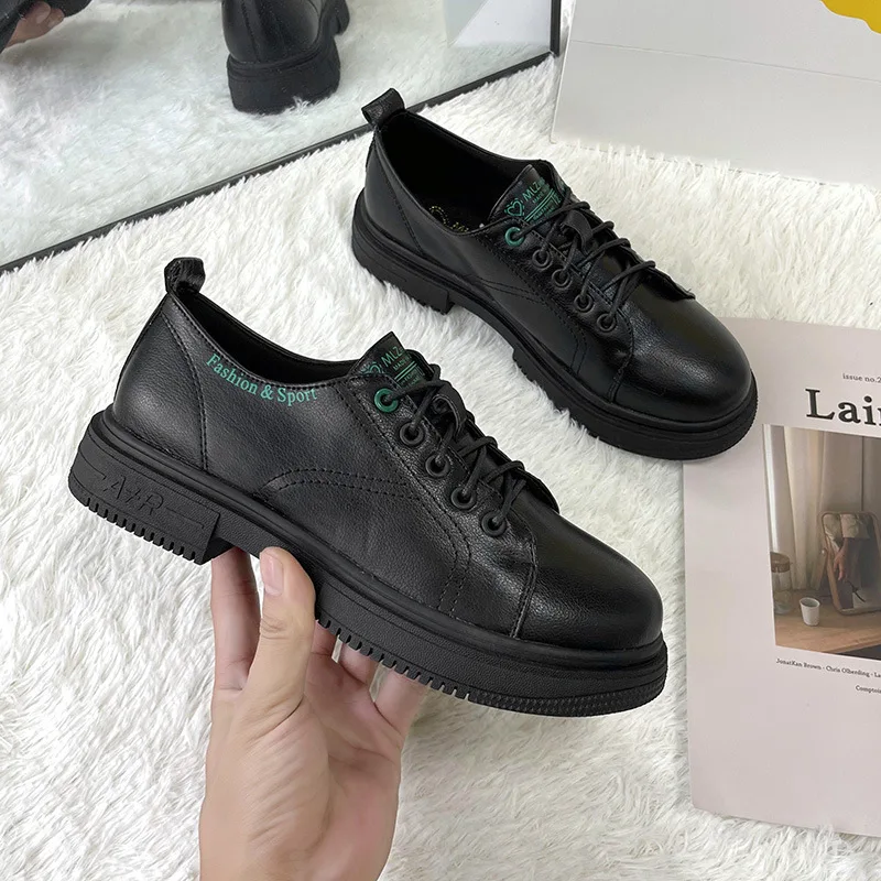 

Женские туфли-оксфорды на платформе, повседневные полуботинки мартинсы, весна-осень 2021