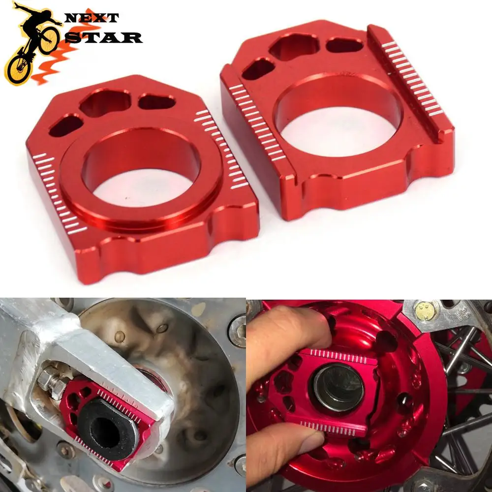 Красный блок регулятора задней цепи CNC для HONDA CR125R CR250R CR 125 250 CRF250R CRF250X CRF450R CRF450X CRF450RX