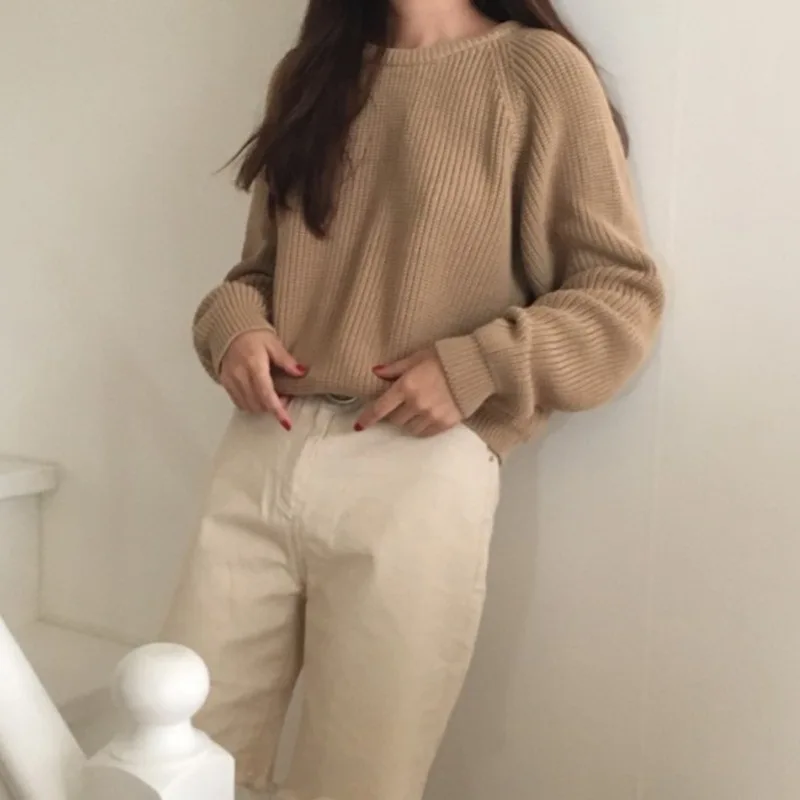 Модное женское зимнее платье-свитер 2020 женская трикотажная одежда с круглым