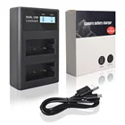 Зарядное устройство для аккумуляторов PALO NP-W126 NP W126 NPW126, двойное зарядное устройство с ЖК-дисплеем для Fuji X-Pro1 XPro1 X-T1 XT1 HS30EXR HS33EXR X PRO1, аккумулятор