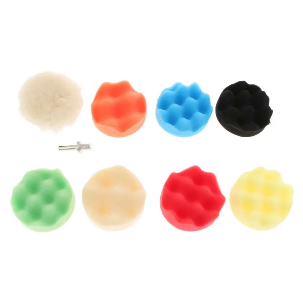 

8Pcs Buffing Polishing Sponge Pads Kit For Car Polisher Buffer