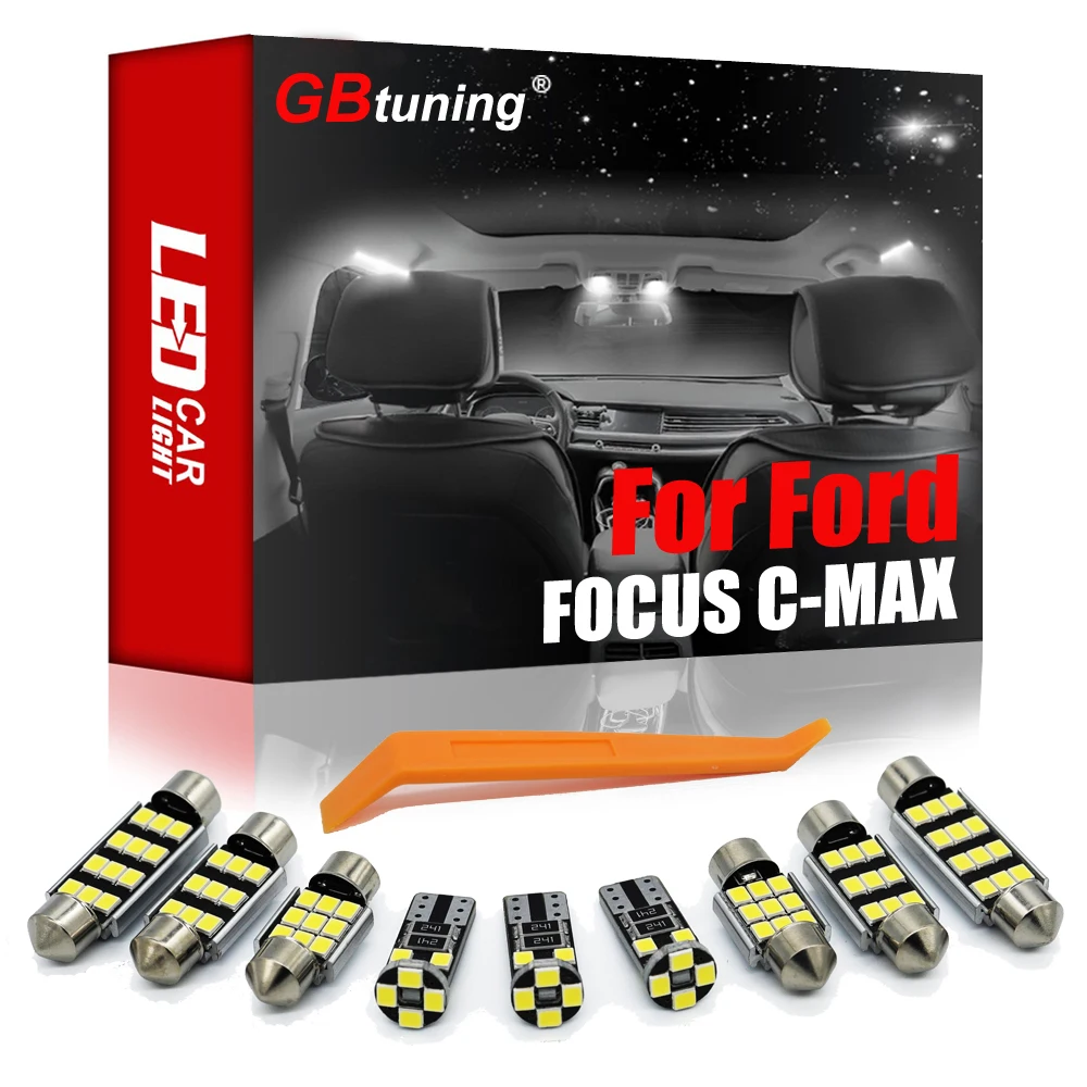 

Лампа GBtuning, светодиодная, 8 шт., для Ford FOCUS C-MAX, 2003, 2004, 2005, 2006, 2007
