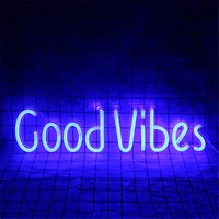 good vibes neon signs neon lights for decor light lamp bedroom beer bar pub hotel party game room wall art christmas decoration