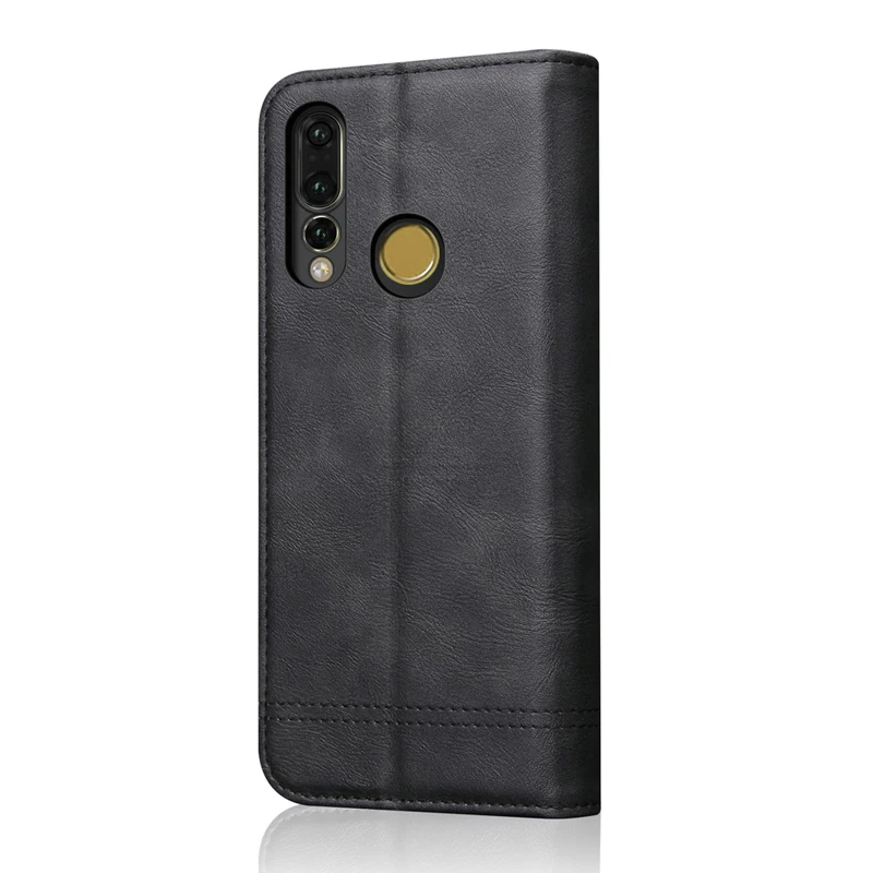 Роскошный тонкий кожаный флип чехол в стиле ретро для Huawei Nova 4 кошелек с