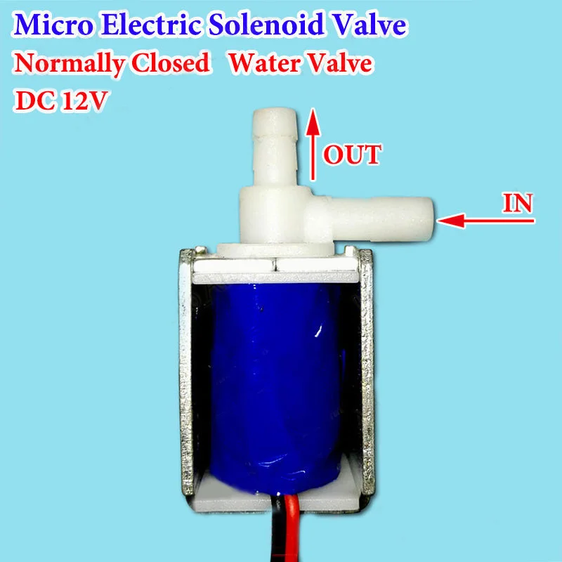 

1* DC 12V Mini Electric Solenoid Valve N/C Normally Closed Mini Water Air Valve