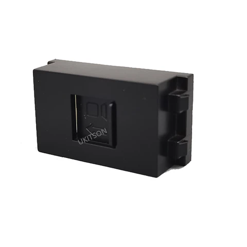Черная рамка RJ45 для категории 6 7 8 RJ45 LAN интернет-вставка Jack Keystone Plug с крышкой