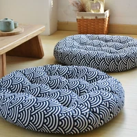 japanese 56cm thicken 9cm seat cushion hassock orthopedic chair pad round futon office back cushion tatami mattress pouf