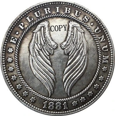 

Hobo Nickel 1881-CC копия монеты доллара США Моргана 171