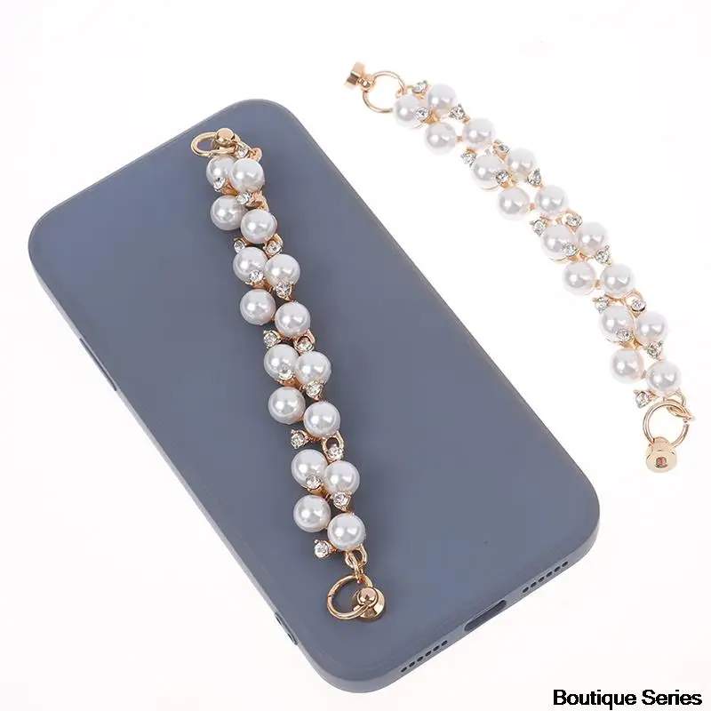 

1Pcs New Diamond Pearl Chain for DIY Phone Case Decoration Hanging Accessories