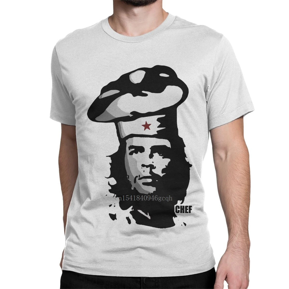 

Chef Che Guevara T Shirt for Men Cotton Vintage T-Shirt O Neck Revolution Historical Figures Tee Shirt Short Sleeve Tops 6XL
