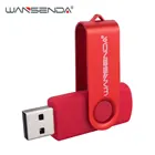 WANSENDA металлический USB флеш-накопитель, 32 ГБ, 64 ГБ, 2,0 ГБ, 128 ГБ, 256 ГБ