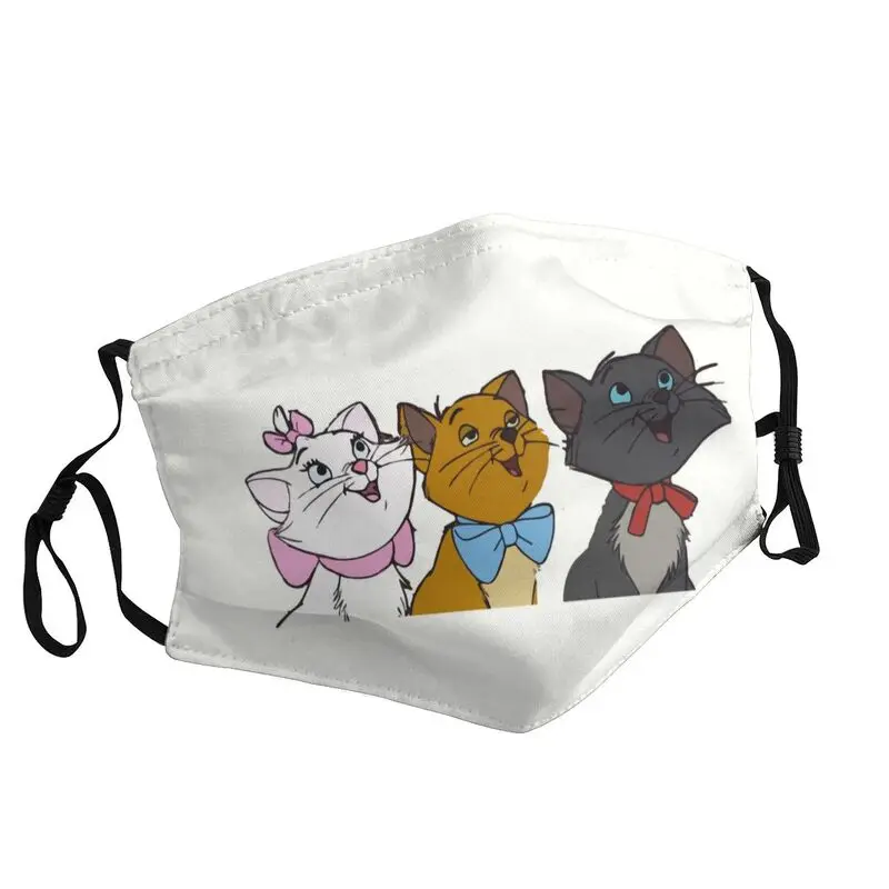 

Marie Cat Non-Disposable Unisex Mouth Face Mask Kawaii Cartoon Kitten Anti Dust Protection Cover Respirator Muffle