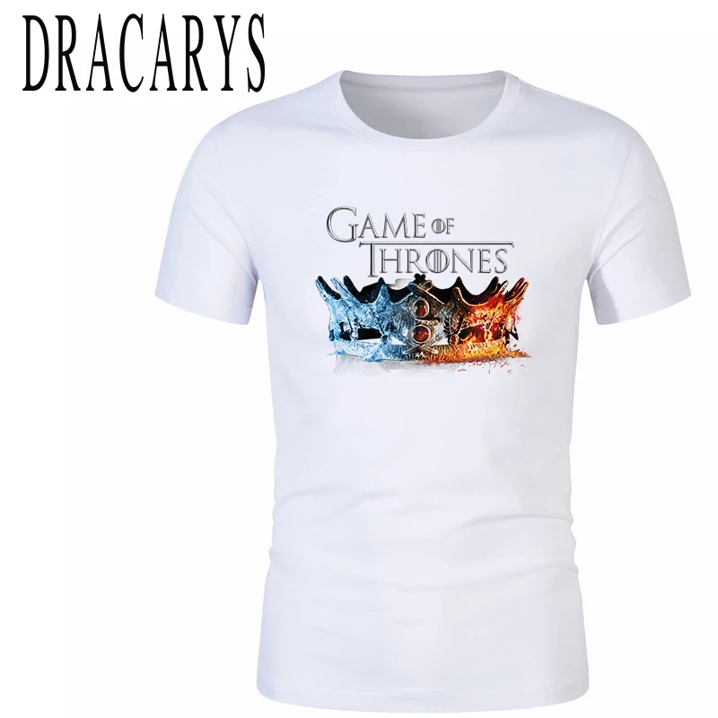 Бренд DRACARYS новинка 2020 Мужская футболка Игра престолов женские футболки лучшие