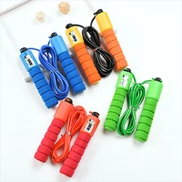 speed jump rope professional sponge jump rope with electronic counter adjustable fast speed counting jumping rope skipping rope