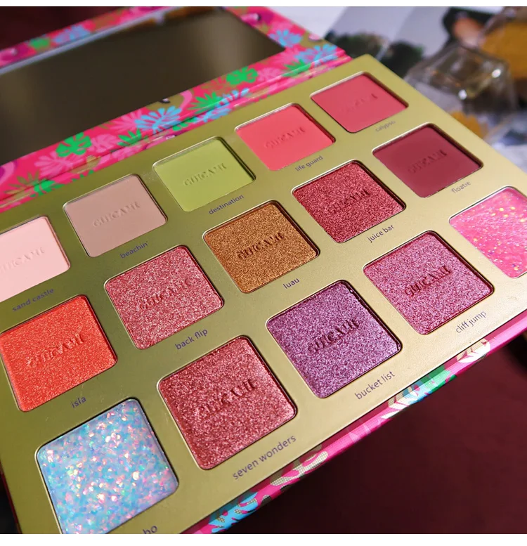 Тени для век палитра 15 цветов макияжа 3D стерео мерцающие матовые тона земли тупые