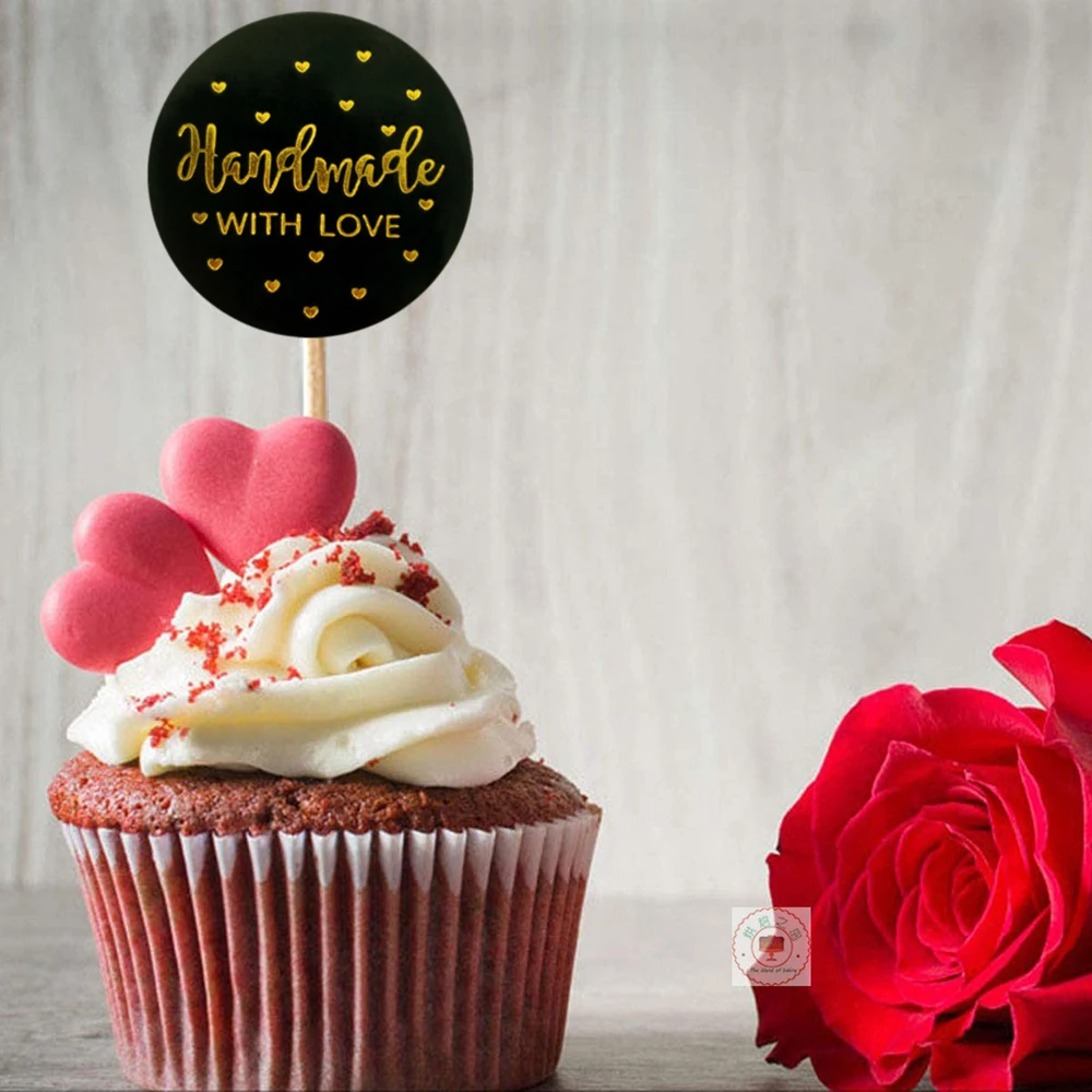 100-500 шт. свадебные наклейки с надписью Handmade With Love | Стикеры и