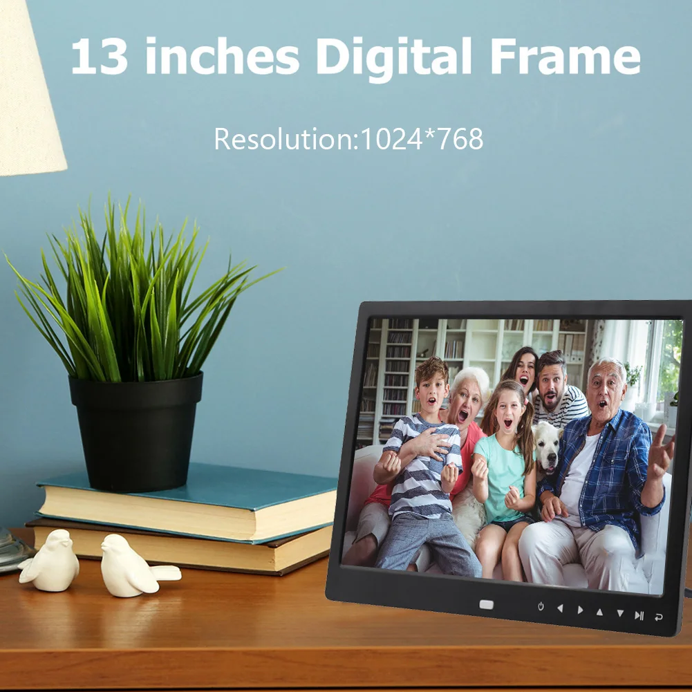 12 дюймовая цифровая фоторамка 1280x800 Полный Функция HD светодиодный электронный