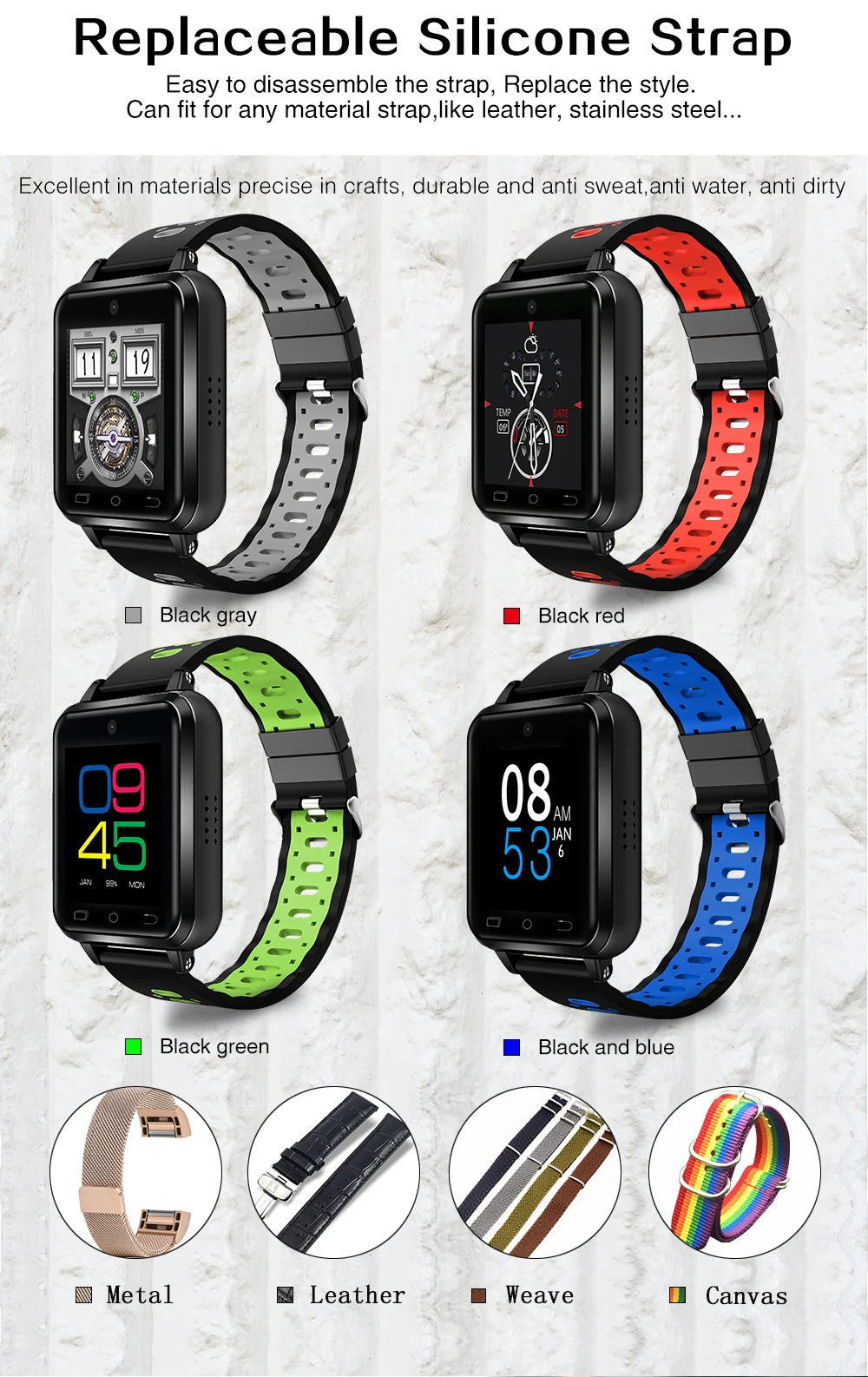 Finow Q2 4G умные часы для мужчин и детей Q1 Pro Upgrade MTK6737 Android 6,0 1 ГБ/16 ГБ relogio inteligente SmartWatch телефон