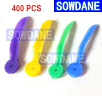 400pcs disposable dental wedge with hole all 4 sizes diastema tooth wedge medical plastic arc concave design dentist tool