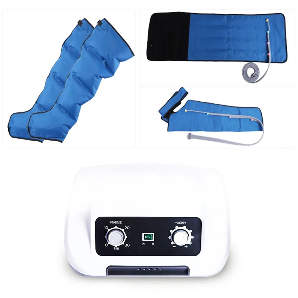 

Fully automatic leg massager kneads the lower legs, promotes blood circulation, relaxes arms, waist massage, lymphatic drainage