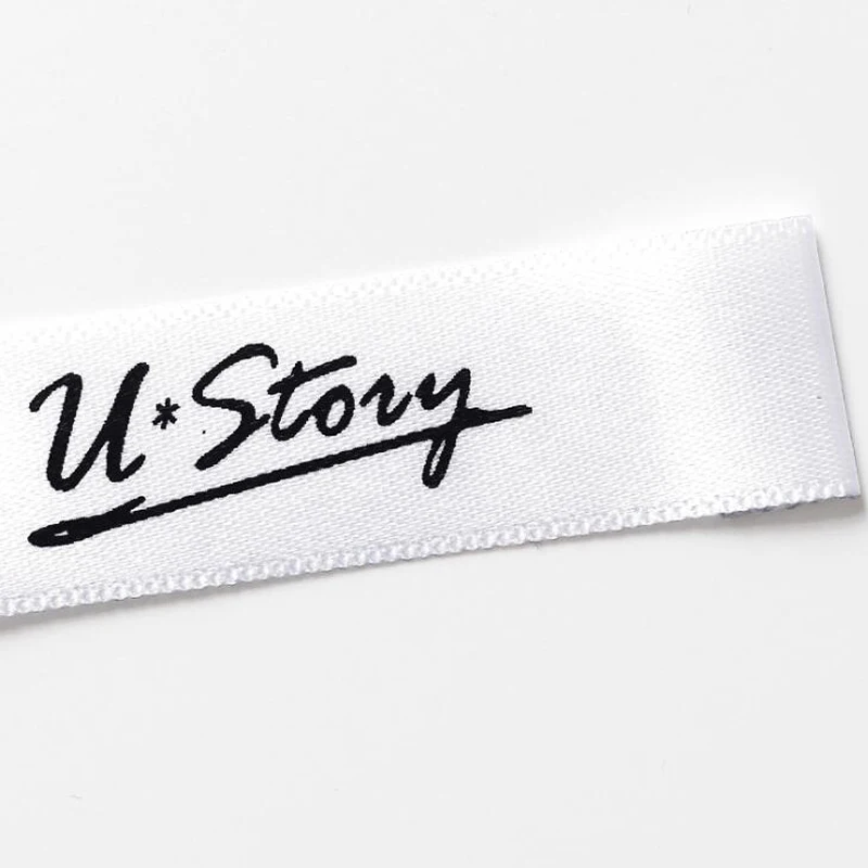 Индивидуальная индивидуальная бирка для одежды печать шелкография стирка