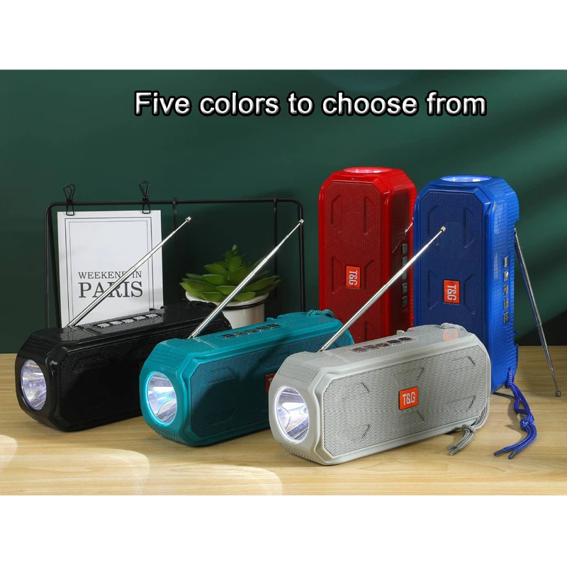 2021 the latest solar charging wireless bluetooth speaker stereo subwoofer portable outdoor music center with flashlight fm radi free global shipping