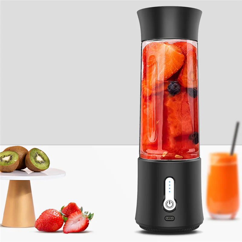 

Portable Juicer Wireless Electric Blender USB Rechargeable Fruit Mixer Cup Smoothie Maker Food Processor Personal Fruit Squeezer