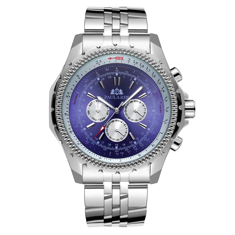 

Мужские механические часы, Классические деловые часы с браслетом из нержавеющей стали, новинка 2021