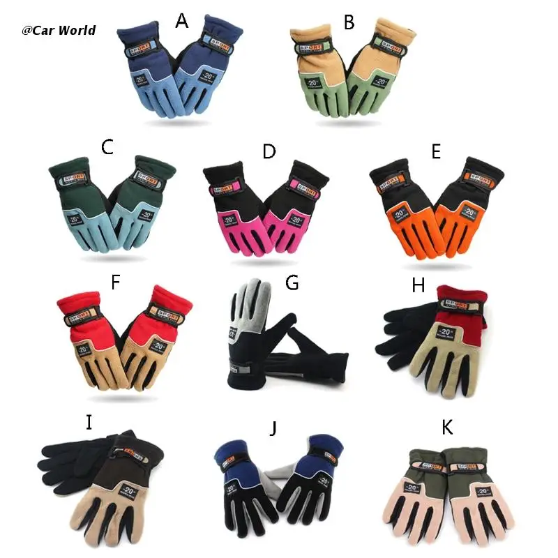 

6XDB Polar Fleece Gloves Warm Insulating Men Women Super Soft Comfortable Durable Windproof Cold Weather Soft Thermal Gloves