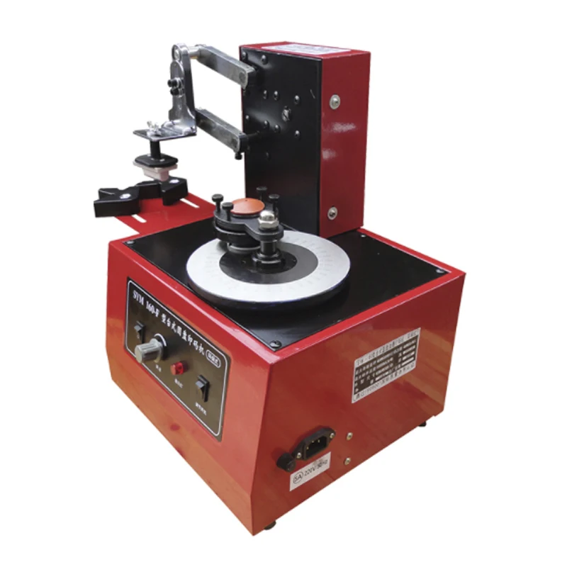 SYM160 220V Environmental Desktop Electric Pad Printer Round Printing Machine Ink |
