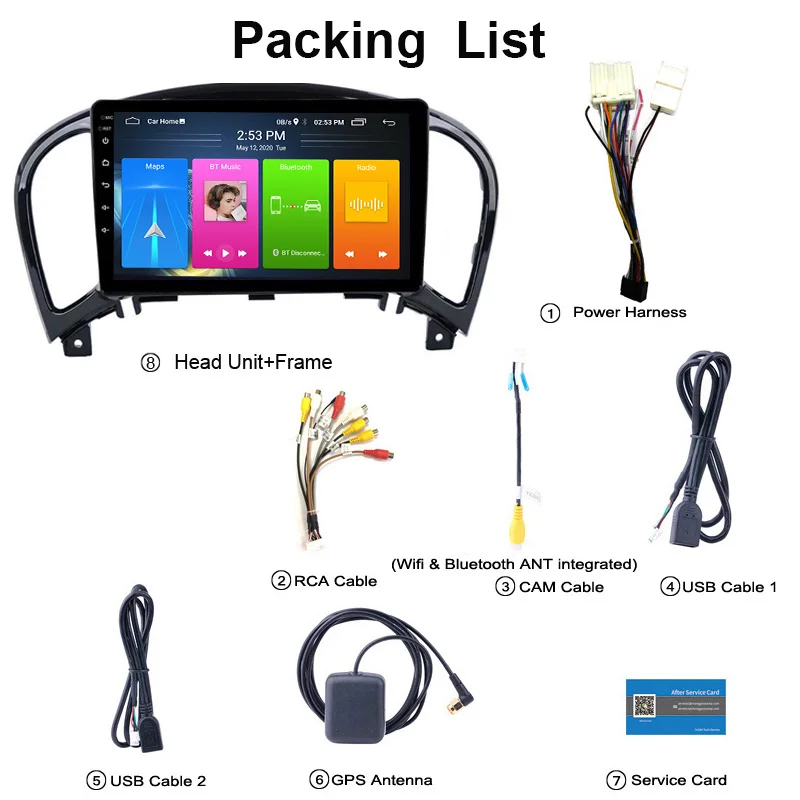 

Wanqi 10inch Car Radio RDS Split Screen Android10 for Nissan Juke 2004 2005 2006 2016 Auto Vedio GPS Navigation Stereo PIP NODVD