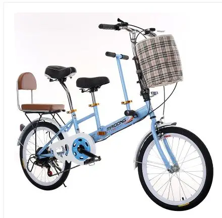 touring wagon travel bike  parent-child bicycle mother-child bicycle double men's and women's shuttle bicycle with travel bike