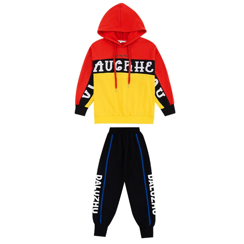 

Kid Cool Hip Hop Clothing Hoodie Sweatshirt Oversized Shirt Top Streetwear Jogger Pants for Girl Boy Jazz Dance Costume Clothes