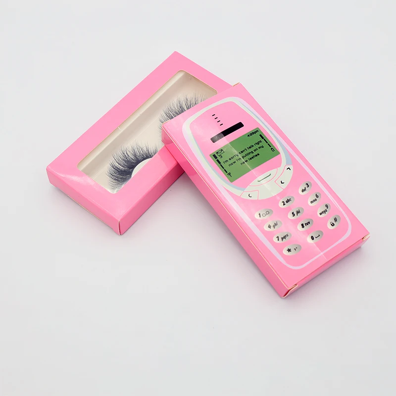 Картонная коробка для накладных ресниц прямоугольная пустая косметическая