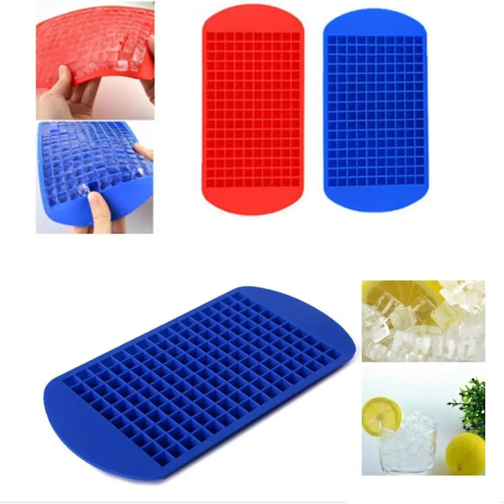 

Ice Cube Tray 160 Grids Silicone Square Ice Tray Cake Chocolate Jelly Mold DIY Baking Tool Whiskey ball ice cube maker
