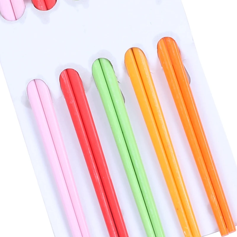 Партия из 5 пар в ассортименте цветные пластиковые палочки для еды 8 7