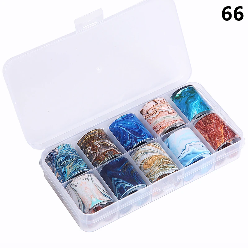 

CHNRMJL 2.5X100cm Holographic Nail Art Transfer Foil Sticker Starry AB Paper Wraps Adhesive Decals Nails Decoration Accessories