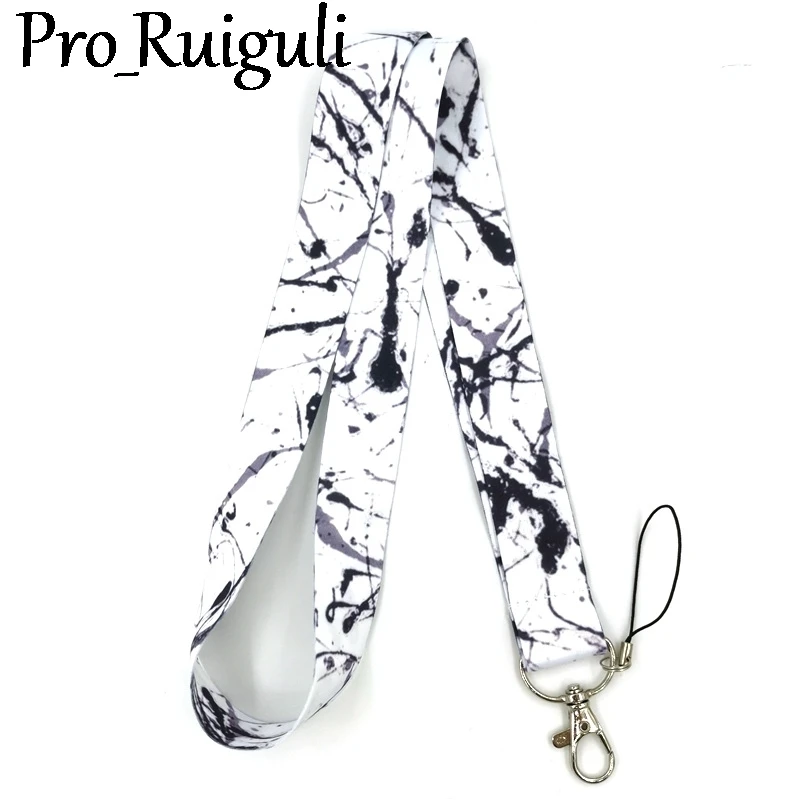 30 шт. шнурок с рисунком чернил для ключей крутой шейный ремешок телефона камеры