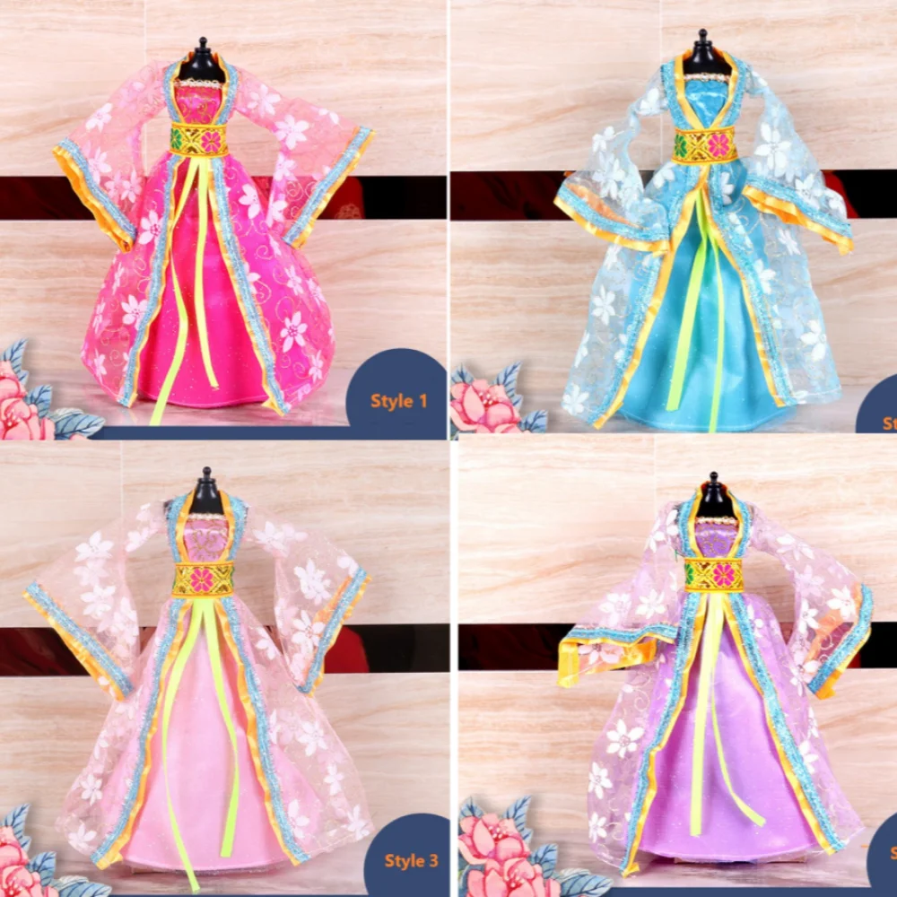 Ручная работа одежда Hanfu старинный костюм 30 см 1/6 Bjd кукла платье принцессы