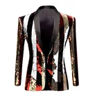 Размера плюс нарядные пиджаки, костюмы в полоску в клетку с блестками пиджак DJ певец бар сценический костюм для ночного клуба Вечеринка концерт хост одежда