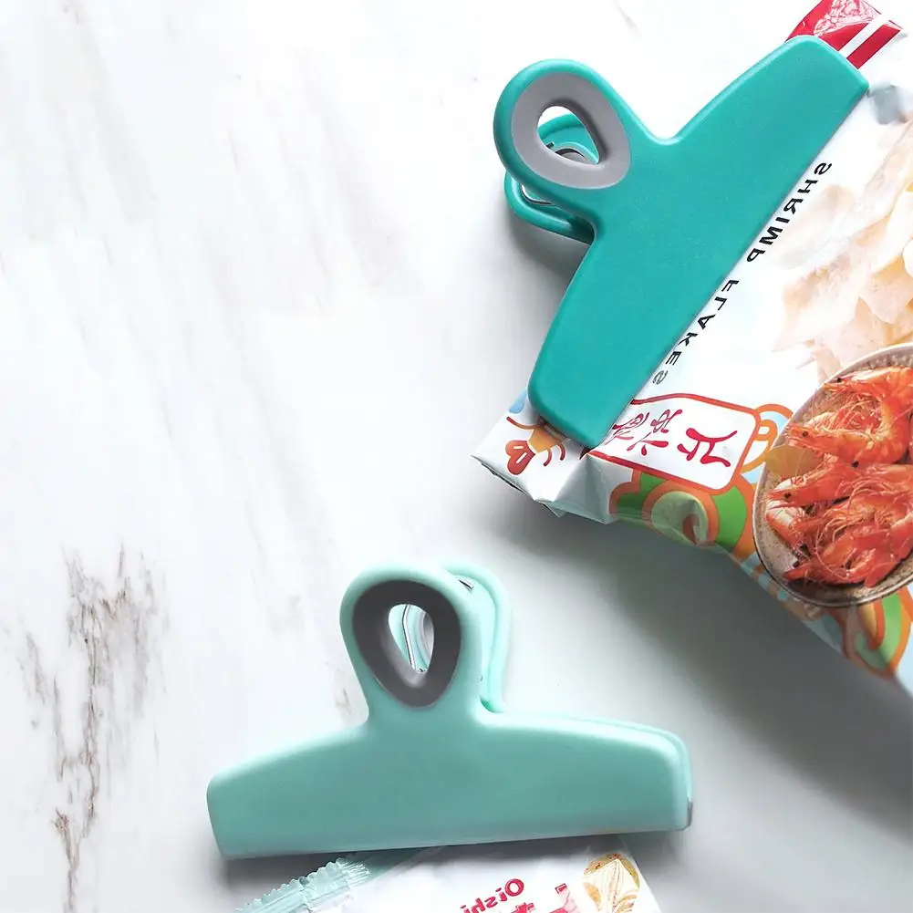 Запайки для хранения еды зажимы упаковки зажим пищевых продуктов канцелярских