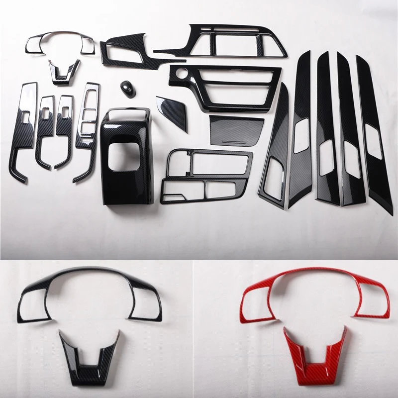 

5D Black Carbon Fiber Interior Modification Parts For 2015 16 17 18 Hyundai Sonata 9th
