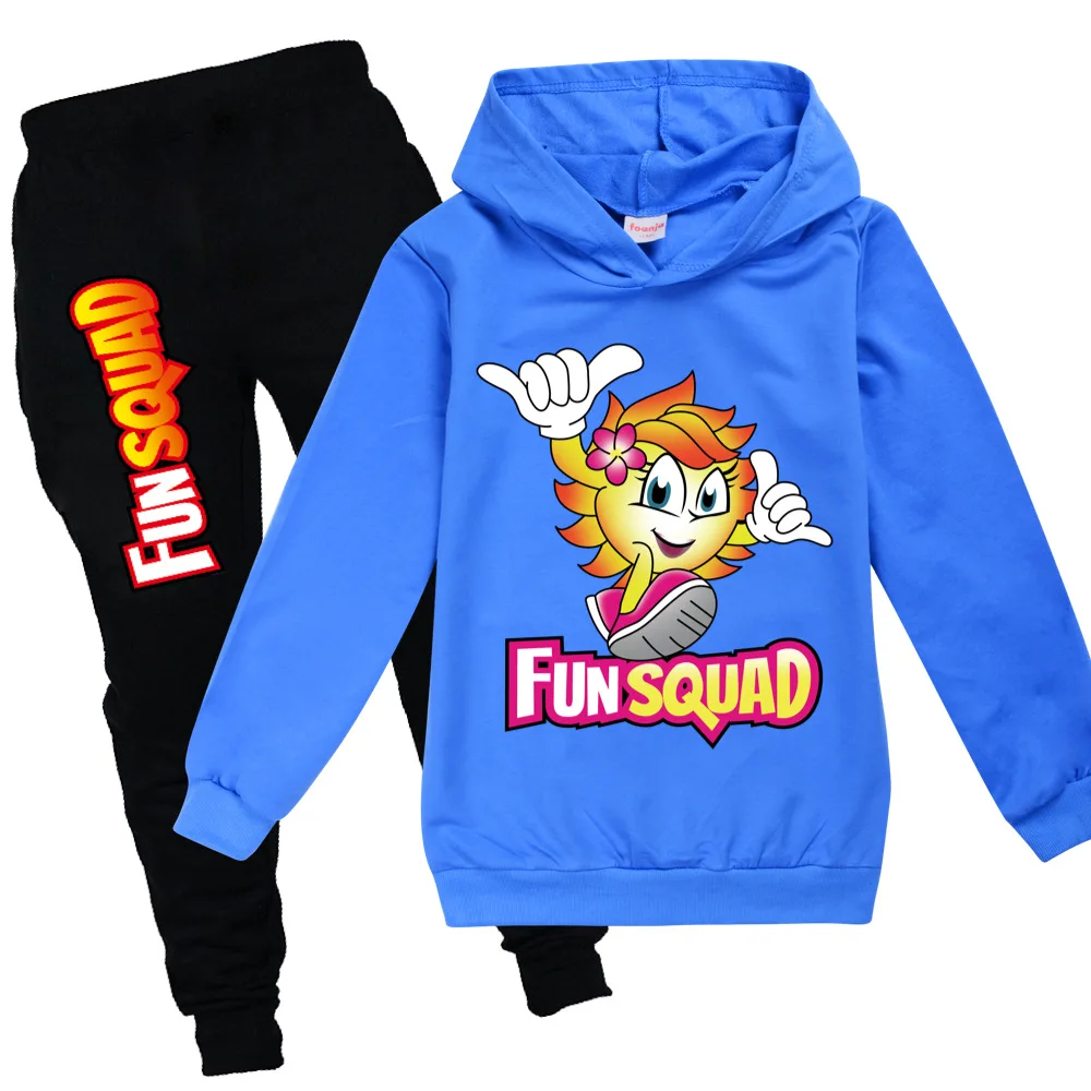 Fun Squad game Girls Clothes Autumn Long Sleeve Shirts + Pants boy Suits Children Clothing Sets Kids Clothes Teen 100cm-170cm