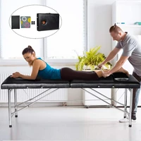 70 massage table portable 2 section folding couch bed lightweight beauty salon tattoo therapy wooden frame with headrest
